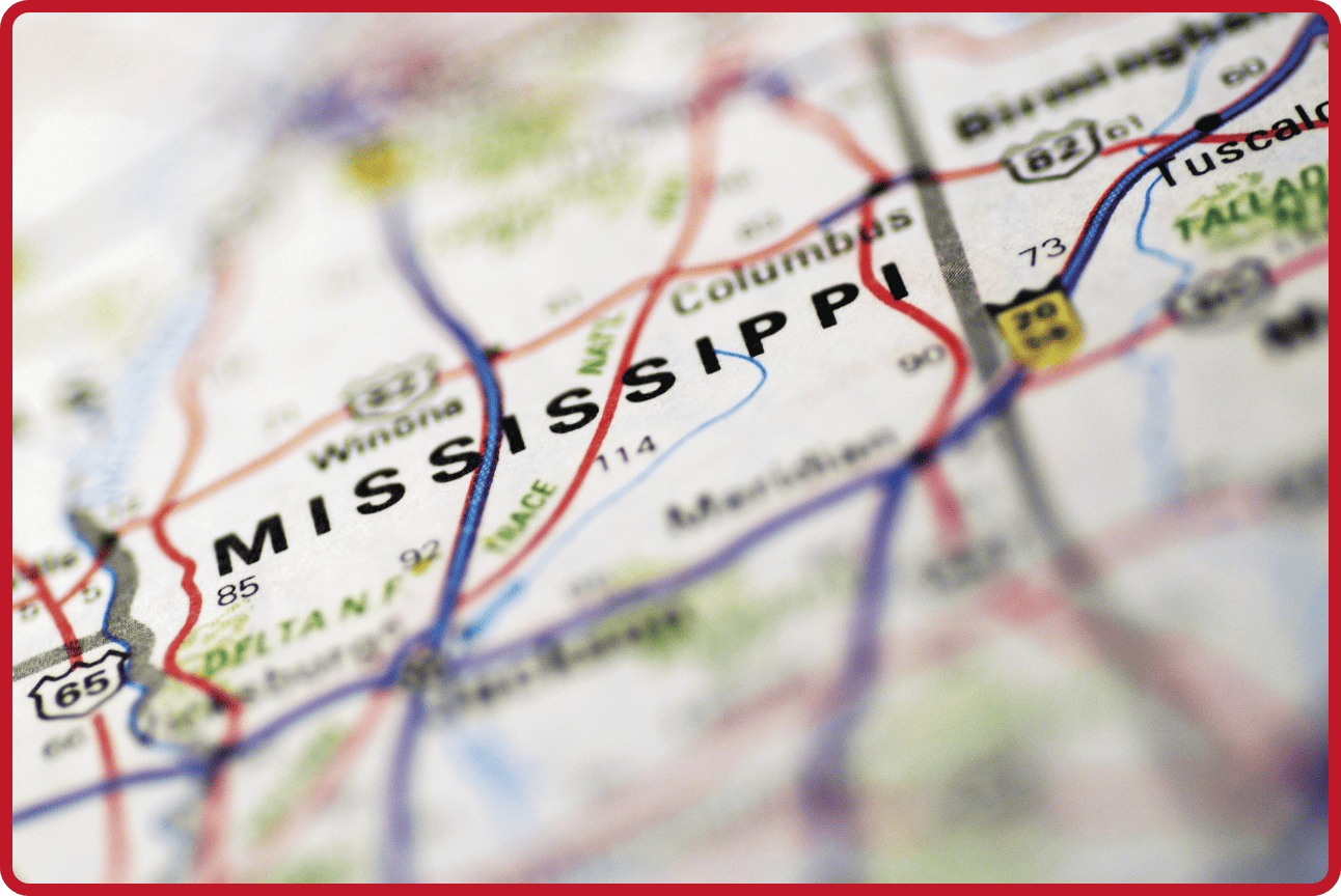 Map of Mississippi